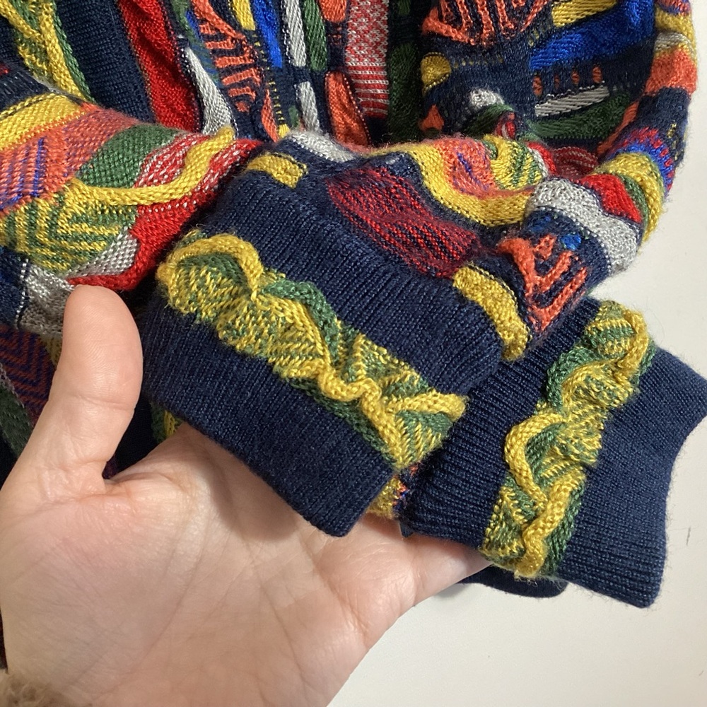 Coogi Style Women’s 3D Knit Boyfriend Cardigan L/XL - Picture 10 of 16